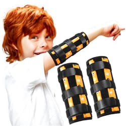 Threlaco 2 Pack Thumb Sucking Stop for Kids Toddlers Nail Biting Treatment Finger Sucking Deterrent Guard Prevention Anti Nose Picking Pediatric Elbow Immobilizer for Boys Girls 2-8 Years (Ball)