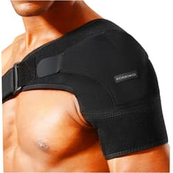 KMEIVOL Komoko Shoulder Brace, Rotator Cuff Support Brace and Arm Sling for Pain Relief, Shoulder Compression Sleeve for Preventing Strains and Dislocation, Adjustable Fits Left and Right Arm, Men & Women