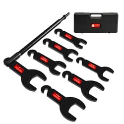 BETOOLL 8PCS Pneumatic Fan Clutch Wrench, 43300 Fan Clutch Removal Tool Kit, Auto Repair Spanner Kit Installs Fan Clutch Compatible with Ford, GM, Chrysler and Jeep