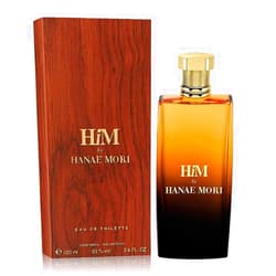 Hanae Mori Him Eau de Toilette Spray for Men, 3.4 Fluid Ounce