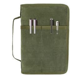 Baizoy Field Notes Notebook Cover for 6.7 X 9.8 Inch with A5 Journal Cover Notebook Zipper Pocket Planner for Pen Holder,Water Resistant Cover Notebooks Sketchbook,Waterproof Waxed Canvas