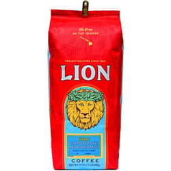 Lion Coffee Chocolate Macadamia Flavored Whole Bean Coffee, Light Roast, Hawaiian Inspired Taste - 24 Ounce Bag