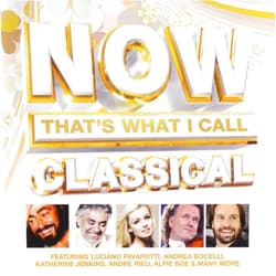 By Katherine Jenkins (Performer), Aled Jones (Performer), Choir of Westminster Abbey (Performer), Russell Watson (Performer), Lesley Garrett (Performer), Fron Male Voice Choir (Performer), Alfie Boe (Performer), Rolando Villazón (Performer), Rolando Villaz n (Performer), King's College Choir of Cambridge (Performer), Andrea Bocelli (Performer), Bryn Terfel (Performer), Hayley Westenra (Performer), Mary-Jess Leaverland (Performer), Lisa Gerard (Performer), Libera (Performer), Bella Davidovich (Performer), Lulu (Performer), Ludovico Einaudi (Performer), Luciano Pavarotti (Performer), Michael Nyman (Performer), The Three Tenors (Performer), Miloš Karadaglic (Performer), James Galway (Performer), Myleene Klass (Performer), Noah Stewart (Performer), Nicola Benedetti (Performer), Nigel Kennedy (Performer), Joe McElderry (Performer), Vanessa-Mae (Performer), Kiri Te Kanawa (Performer), Various Artists (Artist), Karl Jenkins (Composer), Edward Elgar (Composer), Eduardo di Capua (Composer), Ralph Vaughan Williams (Composer), Robert Prizeman (Composer), Andrew Lloyd Webber (Composer), Ennio Morricone (Composer), Alexandre Desplat (Composer), Léo Delibes (Composer), Leonard Cohen (Composer), Leonard Bernstein (Composer), Francesco Sartori (Composer), Francisco Tárrega (Composer), Antonio Vivaldi (Composer), Giacomo Puccini (Composer), Sergey Rachmaninov (Composer), Giuseppe Verdi (Composer), Barrington Pheloung (Composer), Georges Bizet (Composer), George Frederick Handel (Composer), Lisa Gerrard (Composer), Brendan Graham (Composer), Hubert Parry (Composer), Johann Sebastian Bach (Composer), John Newton (Composer), David Foster (Composer), John Denver (Composer), John Lunn (Composer), Tonci Huljic (Composer), Traditional (Composer), Claude-Michel Schoenberg (Composer), Mike Batt (Composer), James Horner (Composer), James James (Composer), Thomas Newman (Composer), Charlie Skarbek (Composer), Charles Gounod (Composer), Karl M nchinger (Conductor), André Rieu (Conductor), Barry Wordsworth (Conductor), Karl Münchinger (Conductor), BBC Concert Orchestra (Orchestra), Prague Philharmonia (Orchestra) & 72 more Now That's What I Call Classical / Various