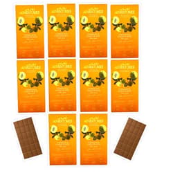 Cacao Adventures - Plant based milk chocolate | Unmilk'd Chocolate Bar with Lucuma | Dairy Free Milk Chocolate | Ceremonial Grade Cacao | Natural | Ethically Sourced Sustainably Grown | (1.76 oz - Pack of 10)