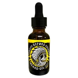 Grave Before Shave Teakwood Beard Oil 1 oz. bottle with dropper top dispenser