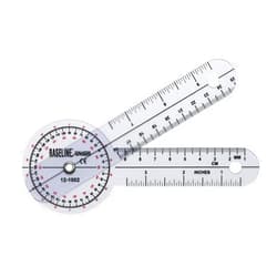 CanDo Baseline 12-1002 Plastic Goniometer, 360 degree Head, 6