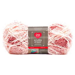 Red Heart Scrubby Stripes Yarn-Peachy33