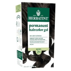 Herbatint Permanent Hair Dye For Women - 2N Brown - For Up To 100% Gray Coverage of Resistant Gray Hair - Ammonia-Free, Alcohol-Free & Vegan - Salon Influenced Hair color 5.75 fl oz