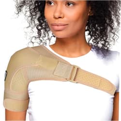FIGHTECH Shoulder Brace for Torn Rotator Cuff for Men and Women - 4 Sizes - Support & Pain Relief (Nude, Small/Medium)
