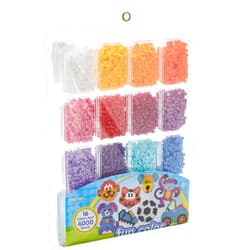 Perler Beads Fun Colors Fuse Beads and Storage Tray For Kids Crafts, 4000 pcs