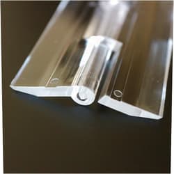 Caterpillar Red Transparent Clear Plastic Acrylic 300mm, 12