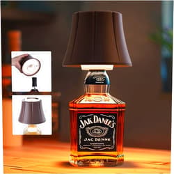 WILIT Wireless Bottle Lamp for Liquor Bottles, 3-Level Brightness Cordless Lamp Shades for Table Lamps, Battery Operated Lamp for Bedroom, Bar Decor, Living Room, Cute Desk Lamp for Women Gifts