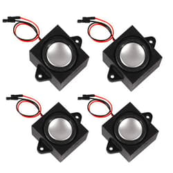 Dweii 4PCS 3 Watt 8 Ohm Single Cavity Mini Speaker Full-Range Cavity Mobile Portable Advertising Machine Speaker Connector Separating Interface 3.3V 5V for a Variety of Small Electronic Projects