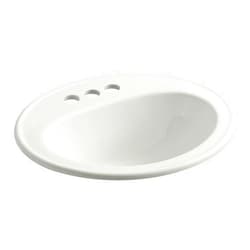 KOHLER K-2196-4N-NY Pennington Self-Rimming Bathroom Sink with 4