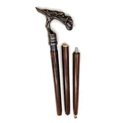 Generic Antique Walking Stick Nautical Dragon Handle Brown Wooden Walking Victorian Stick Custom Hand Carved Horse Black Dragon Wood Derby Cane (Dragon)