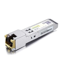 10GTEK 1.25G SFP-T, 1000BASE-T Copper SFP, SFP to RJ45 SFP Module Transceiver for Cisco SFP-GE-T, Meraki, Fortinet, Ubiquiti UniFi UF-RJ45-1G, D-Link, Supermicro, Netgear, TP-Link and More