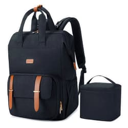 mommore Breast Pump Backpack for Spectra S1,S2 Medela Diaper Bag Backpack for Working Moms with 15.6 inch Laptop Sleeve, Black