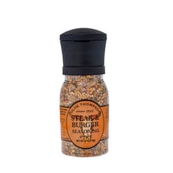 OLDE THOMPSON SINCE 1944 Olde Thompson Steak & Burger Seasoning Grinder, Savory Blend for Grilling, 6 Ounce