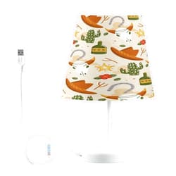 Vozoza Western Tribal LED Table Lamp with USB Port Night Light Dimmable Bedside Lamps for Living Room Bedroom Desk, M