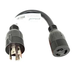 Parkworld 885217 Power Adapter Cord Generator 4-Prong 30 AMP Twist Lock L14-30 Plug to Welding L6-20 Receptacle