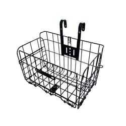 Tfwadmx Folding Bike Front Basket Bicycle Wire Basket with Handles Easy Installation on Front Handlebar