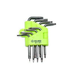 KIMRDIABTE 9-Piece Mini Torx Hex Key Set,Small Size Star Wrech T5 T6 T7 T8 T9 T10 T15 T20