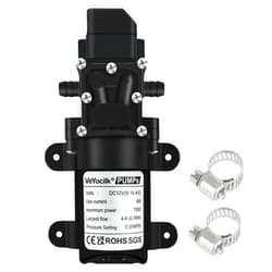 VeYocilk DC 12V Diaphragm Water Pump,0.9GPM,131Psi,Fresh Water Pump,Self Priming Sprayer Pump with Pressure Switch with 2 Hose Clamps for RV Camper Marine Boat Garden Lawn
