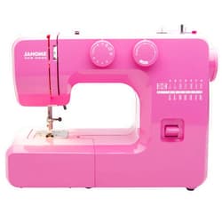 Janome Pink Sorbet Easy-to-Use Sewing Machine with Interior Metal Frame, Bobbin Diagram, Tutorial Videos, Made with Beginners in Mind!