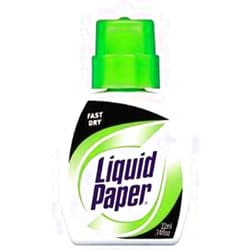 Sanford Paper Mate(R) Liquid Paper(R) Correction Fluid, Fast Dry, White