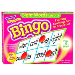 Trend Enterprises: Sight Words Level 2 Bingo Game, Exciting Way for Everyone to Learn, Play 6 Different Ways, Great for Classrooms and at Home, 3 to 36 Players, for Ages 5 and Up