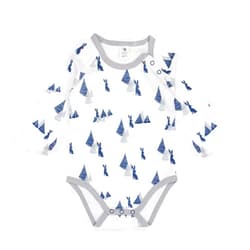 Hipzoo ecofriendly Infant Toddler Bodysuit Baby Long sleeve Baby Boy and Girl 100% Certified Organic Cotton Rabbit and Tree