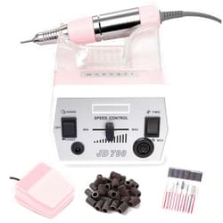 Makartt Nail Drill - Portable Electric Nail File Machine Geneviere E File Pink JD700 Professional 30000RPM Manicure Drill for Acrylic Nails Poly Nail Gel Polish Beauty Gift