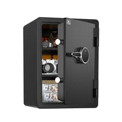 TIGERKING 1 Hour Fireproof Safe Box, 4.2 Cubic Feet Large Home Safe Fireproof Waterproof, Heavy Safe with Digital Touchscreen Keypad Lock, Home Security Safes for Money, Documents, Valuables