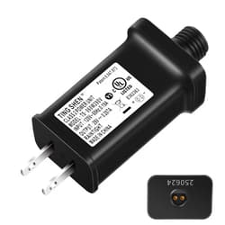 Enhon 1 Pack 29V 6W Class 2 LED Power Supply, UL Certification TS-060W290V LED Transformer Replacement, IP44 Waterproof US Plug Adapter for LED String Light, Christmas Tree Light Left Positive