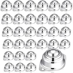 Gisafai 30 Pcs Roller Ball Transfer Bearing Carbon Steel Round Ball Transfer Unit Universal Ball Casters for Conveyor Roller Stand Transmission System Furniture (1