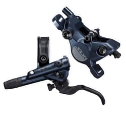 Shimano SLX BR-M7100/BL-M7100 SLX bled brake lever/post mount calliper, rear left, Grey