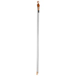Vestil ELH-20-20 Steel Economy Lever Hoist 20 Ft. Chain Length 2000 Lb. Capacity Orange