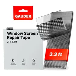 GAUDER Window Screen Repair Tape (2” x 3.3 ft) | Fiberglass Repair Kit | Window Screen Repair Kit | Net Mesh Repair Tape