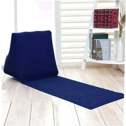 Vivicicipran 2 Pack Inflatable Beach Mat Lounge Chair Flocking Camping Leisure Lounger with Back Pillow Portable Beach Reclining Lounger Tanning Chair for Lawn Outdoors Camping Picnic Travel ,One Size,Dark Blue
