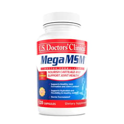U.S.DOCTORS'CLINICAL U.S. Doctors’ Clinical Mega MSM Supplement for Joints with MSM + Vitamin C + Collagen and Neem - Clinically Proven to Promote Cartilage Tendon & Ligament Health (1 Month Supply – 120 Capsules)