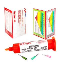STIRRI-V2-TF no-clean MT soldering tacky paste flux (ROL0) - 30g syringe kit – for hand-soldering electronics - mid-range tacky paste flux with pine scent for Hot Air SMD assemblies