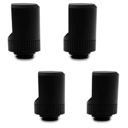 EKWB EK-Torque 90 Degree Angled Rotary Fitting, Black, 4-Pack