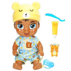 Baby Alive Lil Dreamer Snoozer Bear Sleepy Boy Baby Doll Set, Black Hair, Fun Sleepover Theme, Preschool Toys for Kids 3 Years & Up