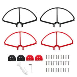 DGZZI Propeller Protector DGZZI 1Set Red and Black Propeller Blade Crash Guard Cover Bumper for Phantom 3, Prop Guard