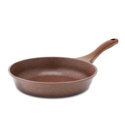 SENSARTE Nonstick Frying Pan Skillet, Granite Coating Omelette Pan, Healthy Stone Cookware Chef's Pan PFOA Free, Toffee Brown (9.5 Inch)