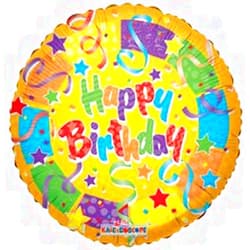 ConverUSA 18 Inch Sv Birthday Colors Balloon
