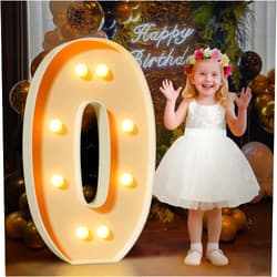 Mixifox 3FT Marquee Letters O, Large Light Up Letters 3 Feet Tall with Lights, Big Letter for Wedding, Engagement, Graduation, Birthday Party Decorations, Pre-Cut Foam Board Kit