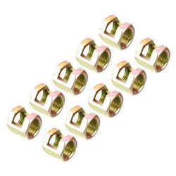 PATIKIL 1/8IP Hex Coupling Nut, 10 Pack Female Thread Connector 15mm Hexagonal Sleeve Nut Rod Bar Stud Tube Joint Slotted Hardware for Lamp Repair DIY