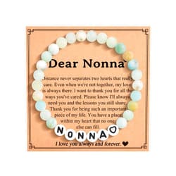 IKIATY Gifts for Mom Mama Grandma Grammy Granny Gigi Mimi Nonna, Beaded Bracelets Birthday Mothers Day Christmas Jewelry Gifts for Women