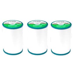 Hector Beauty Supply COATS & CLARK DUAL DUTY PLUS HAND QUILTING EYEBROW THREAD 228m (Pack of 3) WHITE